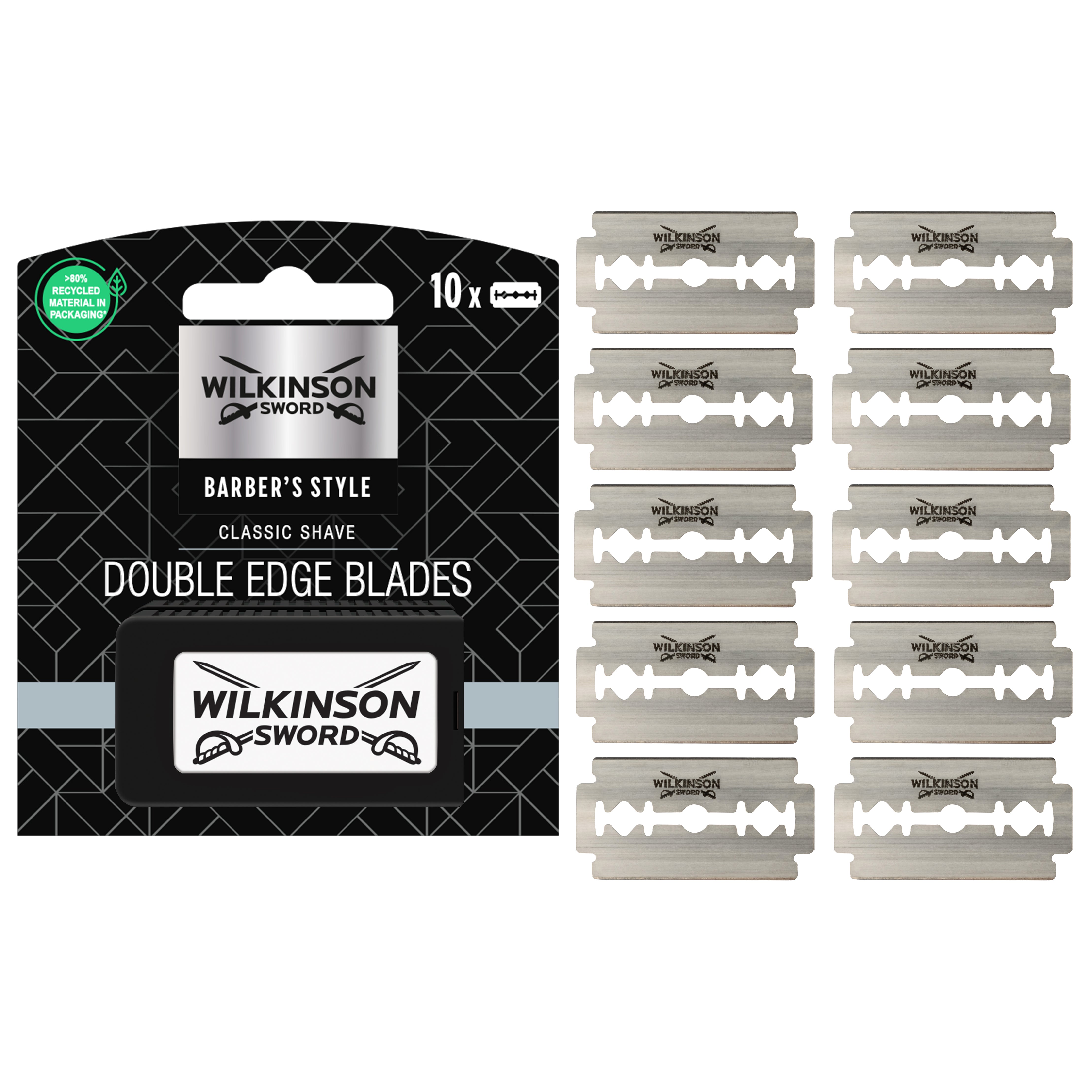 Barber's Style 10x Double Edge Rasier Wechsel-Klingen Für Männer