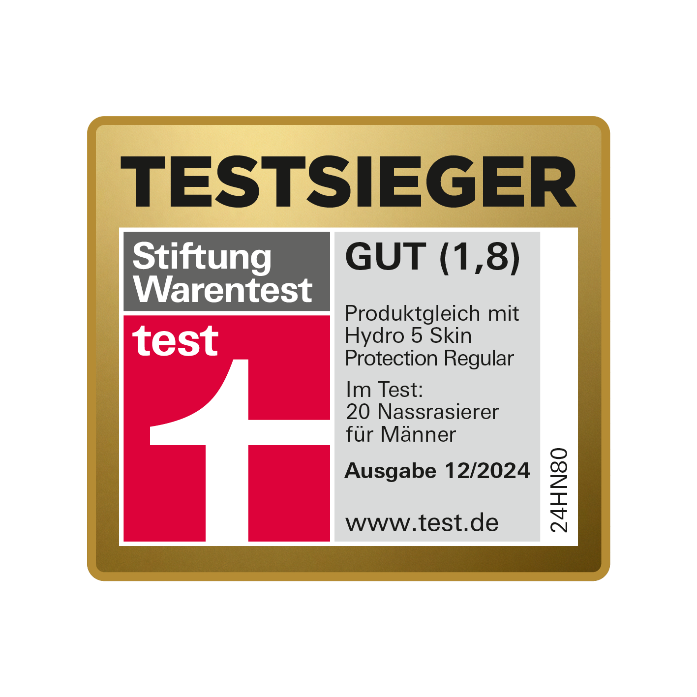Hydro 5 Rasierer - TESTSIEGER von Wilkinson Sword laut Stiftung Warentest