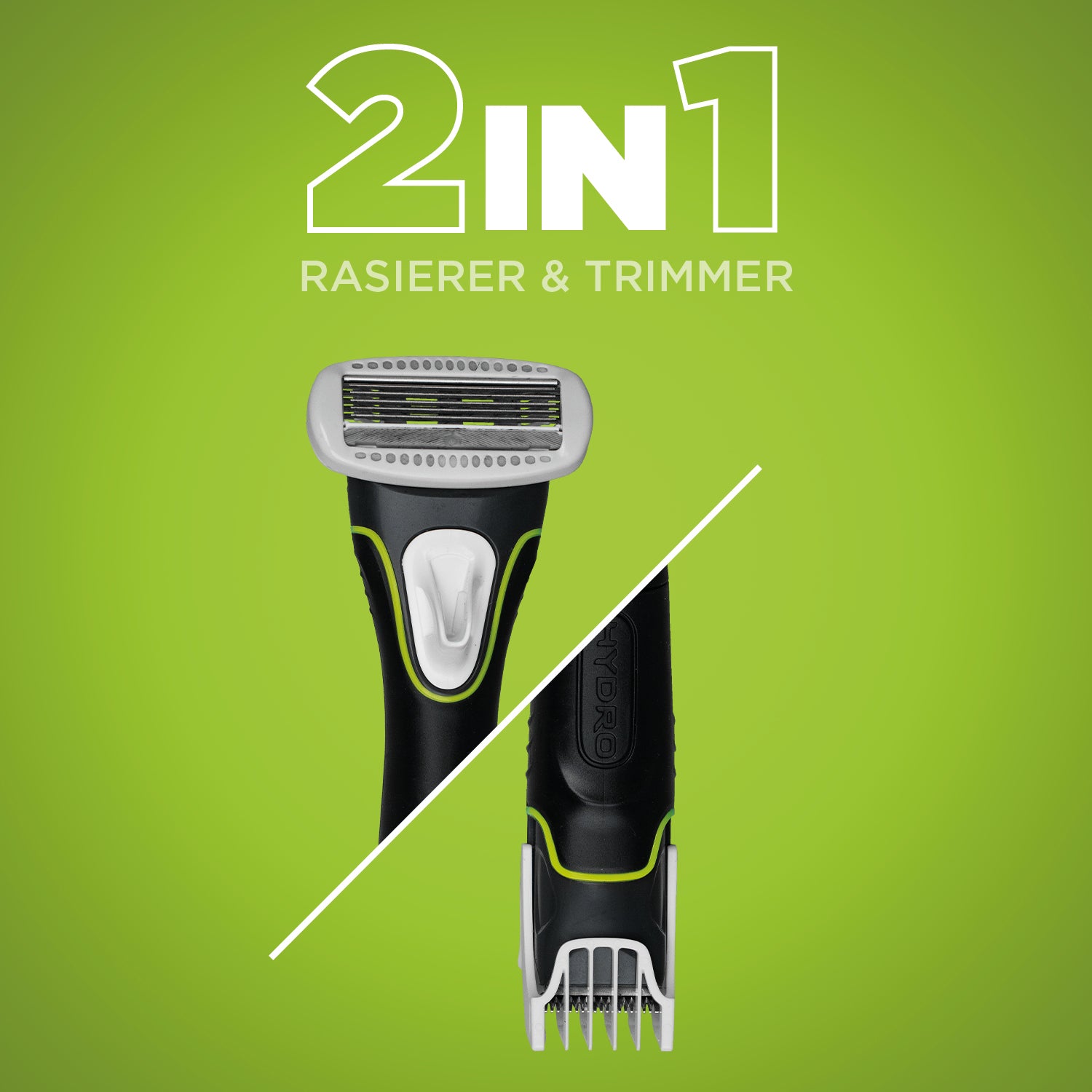 Hydro Trim & Shave 2-in-1 Rasierer und Elektrischer Trimmer, Körper