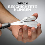 Barber's Style The Pioneer Für Männer | Rasiermesser + 5 Wechsel-Klingen